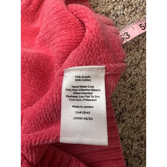 TALBOTS chenille crew neck Cozy sweater in bright pink size Large Casual - Picture 6 of 6